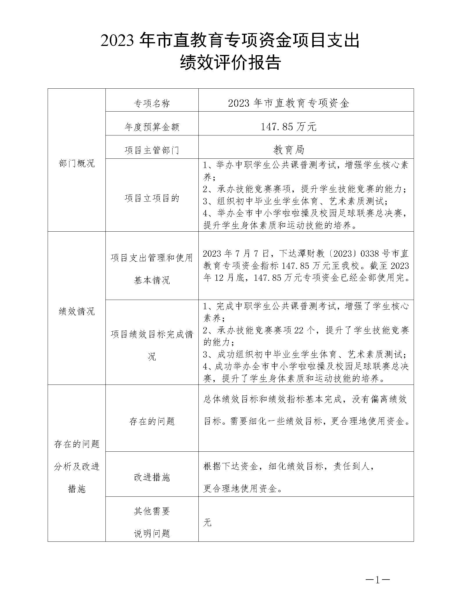 2023年市直教育專項(xiàng)資金項(xiàng)目支出績(jī)效評(píng)價(jià)報(bào)告_01.png